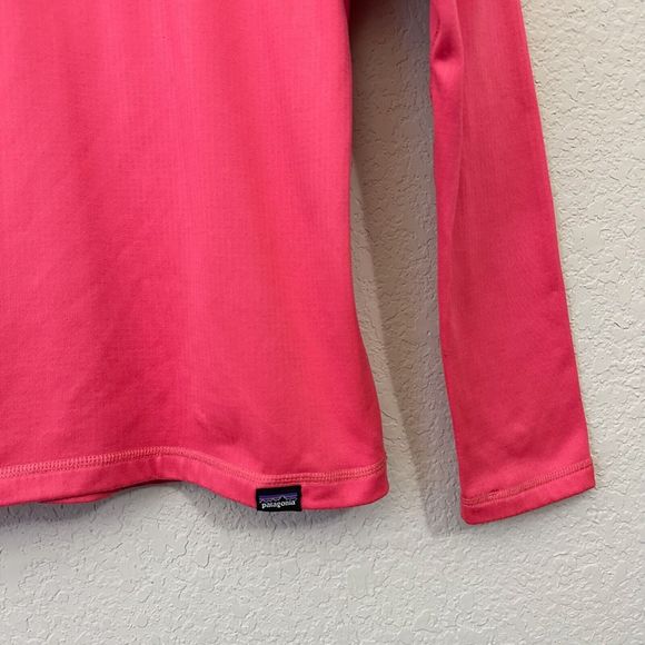 PATAGONIA Girls 1/2-Zip Heavyweight Capilene Baselayer Top Pink - Picture 3 of 10
